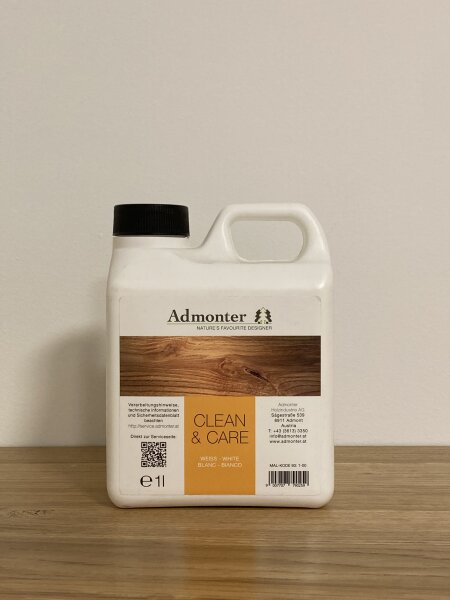 Admonter Parkett Clean & Care weiss - 1 Liter