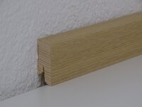 Sockelleiste furniert Eiche weiss