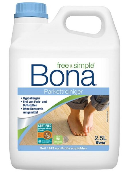 Bona Parkettreiniger Free & Simple Nachf&uuml;llkanister