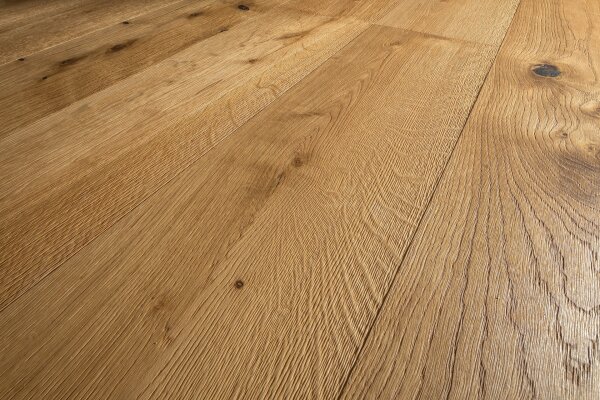 RESTPOSTEN - Admonter Parkett Landhausdiele Eco Floor Eiche Elan natur - schwarz gekittet