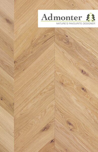 Admonter Parkett Chevron Eiche Stone 45&deg; basic