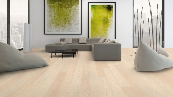 Scheucher Parkett | WOODflor 182 | Landhausdiele Esche | Natur Perla | VALLETTA SEDA