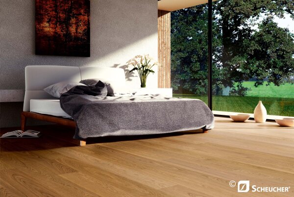 Scheucher Parkett | WOODflor 182 | Landhausdiele Eiche | Natur Naturale | VALLETTA PUROTEC