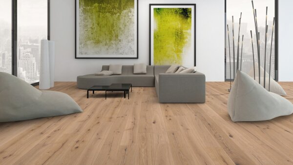Scheucher Parkett | WOODflor 182 | Landhausdiele Eiche | Palermo Perla | VALLETTA SEDA