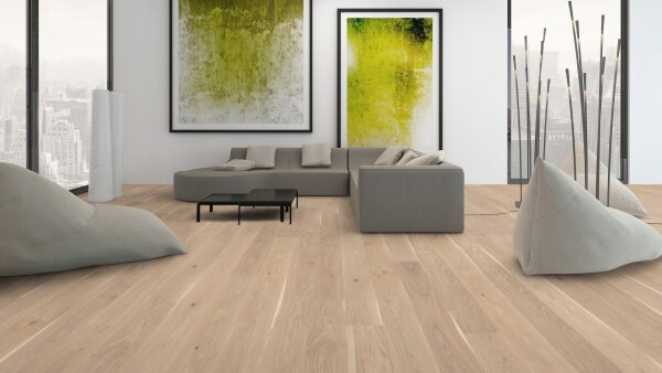 Scheucher Parkett | WOODflor 182 | Landhausdiele Eiche | Rustikal Bianca | VALLETTA SEDA