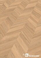 Scheucher Parkett | MULTIflor 11 | Franz&ouml;sisches Fischgr&auml;t 45&deg; | Eiche Natur Perla | VALLETTA SEDA