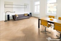 Scheucher Parkett | MULTIflor 11 | Franz&ouml;sisches Fischgr&auml;t 45&deg; | Eiche Natur Bianca | VALLETTA SEDA