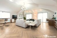 Scheucher Parkett | MULTIflor 11 | Franz&ouml;sisches Fischgr&auml;t 45&deg; | Eiche Country Bianca | VALLETTA SEDA